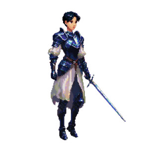 Female Knight V12 Vinyl Car Decal Sticker – Waterproof & UV-Resistant 8"