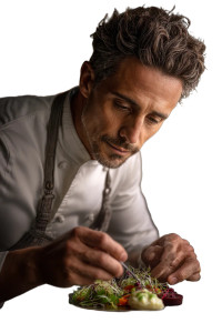 Gourmet Dish Plating Vinyl Car Decal Sticker – Waterproof & UV-Resistant 8"