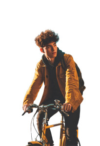 Young Man Biking Vinyl Car Decal Sticker – Waterproof & UV-Resistant 8" Young Man Biking Vinyl Car Decal Sticker – Waterproof & UV-Resistant 8"
