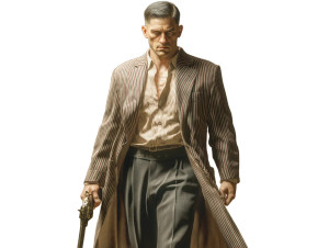 Italian Capo Portrait Vinyl Car Decal Sticker – Waterproof & UV-Resistant 8"