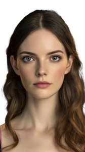 Model Face Close-Up Vinyl Car Decal Sticker – Waterproof & UV-Resistant 8"