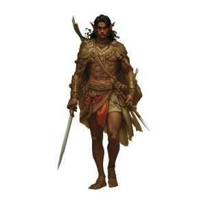 Wood Elf Soldier Vinyl Car Decal Sticker – Waterproof & UV-Resistant 8"