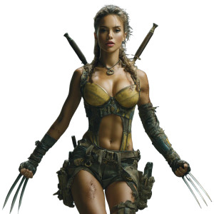 Cyberpunk Wolverine Warrior Vinyl Car Decal Sticker – Waterproof & UV-Resistant 8"