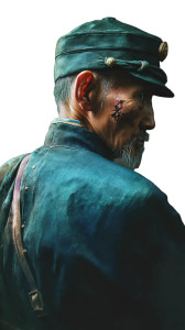 Rugged Korean Grandfather Vinyl Car Decal Sticker – Waterproof & UV-Resistant 8"