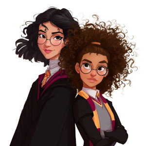 Female Harry Potter Vinyl Car Decal Sticker – Waterproof & UV-Resistant 8"