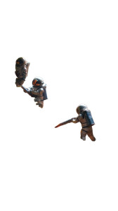 Tiny Astronauts Exploration Vinyl Car Decal Sticker – Waterproof & UV-Resistant 8"