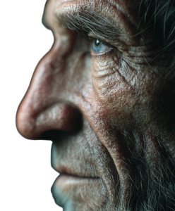Elderly Man Portrait V5 Vinyl Car Decal Sticker – Waterproof & UV-Resistant 8"