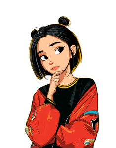 Chinese Cute Girl Vinyl Car Decal Sticker – Waterproof & UV-Resistant 8" Chinese Cute Girl Vinyl Car Decal Sticker – Waterproof & UV-Resistant 8"