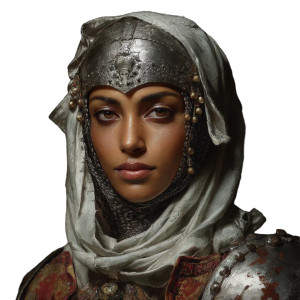 Medieval Warrior Portrait V6 Vinyl Car Decal Sticker – Waterproof & UV-Resistant 8"