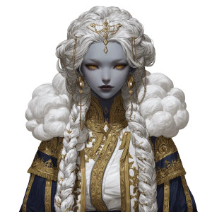 Cloud Giant Lady Vinyl Car Decal Sticker – Waterproof & UV-Resistant 8"