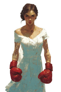 Determined Scientist Boxer Vinyl Car Decal Sticker – Waterproof & UV-Resistant 8"