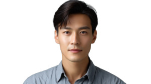 Korean Man Passport Vinyl Car Decal Sticker – Waterproof & UV-Resistant 8"