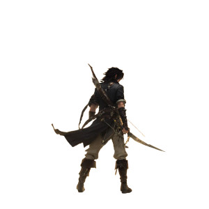 Fantasy Bard Adventurer Vinyl Car Decal Sticker – Waterproof & UV-Resistant 8"