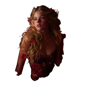 Golden-Haired Figure Vinyl Car Decal Sticker – Waterproof & UV-Resistant 8"
