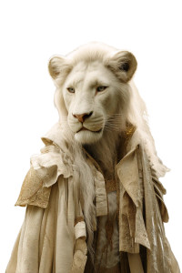 White Lioness Warrior Vinyl Car Decal Sticker – Waterproof & UV-Resistant 8"