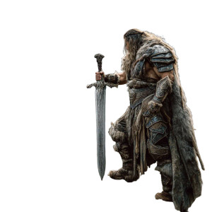 Barbarian Mountain Warrior Vinyl Car Decal Sticker – Waterproof & UV-Resistant 8"