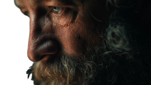 Bearded Scholar Revelation Vinyl Car Decal Sticker – Waterproof & UV-Resistant 8"