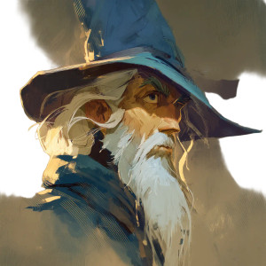 Epic Wizard Portrait V2 Vinyl Car Decal Sticker – Waterproof & UV-Resistant 8"