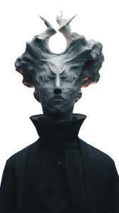 Digital Faceless God Vinyl Car Decal Sticker – Waterproof & UV-Resistant 8"