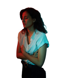 Woman In Pain V2 Vinyl Car Decal Sticker – Waterproof & UV-Resistant 8"