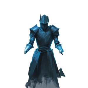 Dark Umbral Knight Vinyl Car Decal Sticker – Waterproof & UV-Resistant 8"