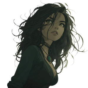 Mysterious Aristocrat Portrait Vinyl Car Decal Sticker – Waterproof & UV-Resistant 8"