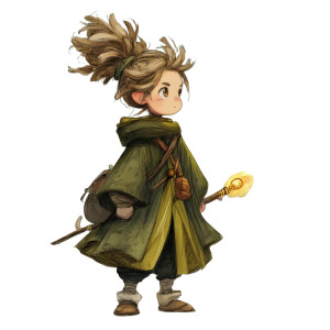 Halfling Warlock Child V2 Vinyl Car Decal Sticker – Waterproof & UV-Resistant 8"