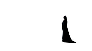 Sun Priestess Silhouette Vinyl Car Decal Sticker – Waterproof & UV-Resistant 8"
