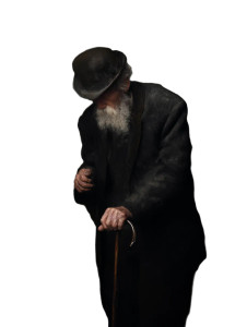 Old Man Portrait V4 Vinyl Car Decal Sticker – Waterproof & UV-Resistant 8"