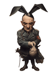 Evil Easter Bunny V4 Vinyl Car Decal Sticker – Waterproof & UV-Resistant 8"