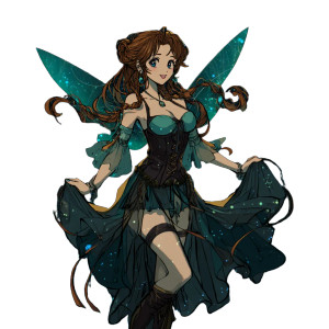 Celestial Fairy Goddess Vinyl Car Decal Sticker – Waterproof & UV-Resistant 8"