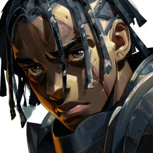 Bruised Mulatto Warrior Vinyl Car Decal Sticker – Waterproof & UV-Resistant 8"