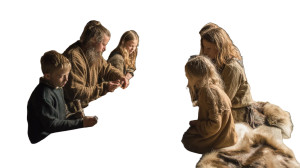 Viking Family Meal Vinyl Car Decal Sticker – Waterproof & UV-Resistant 8" Viking Family Meal Vinyl Car Decal Sticker – Waterproof & UV-Resistant 8"