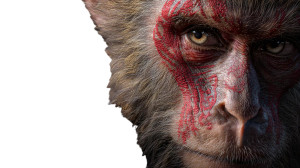 Monkey Warrior Portrait V3 Vinyl Car Decal Sticker – Waterproof & UV-Resistant 8"