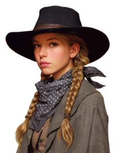 Wild West Woman V2 Vinyl Car Decal Sticker – Waterproof & UV-Resistant 8"