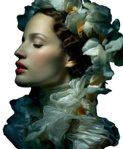 Dramatic Woman Bougainvillea Vinyl Car Decal Sticker – Waterproof & UV-Resistant 8"