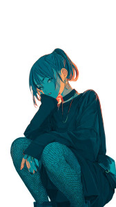 Goth Girl Pose Vinyl Car Decal Sticker – Waterproof & UV-Resistant 8"