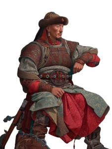 Kazakh Warlord Throne Vinyl Car Decal Sticker – Waterproof & UV-Resistant 8"