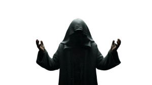 Mysterious Hooded Figure V16 Vinyl Car Decal Sticker – Waterproof & UV-Resistant 8"