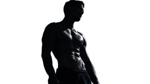 Muscular Lean Silhouette Vinyl Car Decal Sticker – Waterproof & UV-Resistant 8"