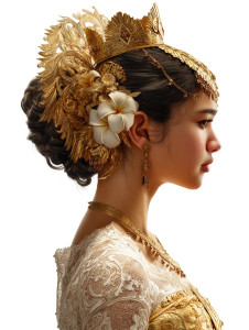 Ancient Balinese Queen Vinyl Car Decal Sticker – Waterproof & UV-Resistant 8"