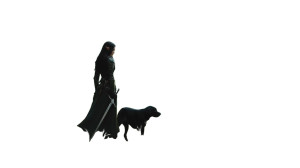 Elf With Labrador Vinyl Car Decal Sticker – Waterproof & UV-Resistant 8"