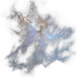 Angel Gabriel Nebula Vinyl Car Decal Sticker – Waterproof & UV-Resistant 8"
