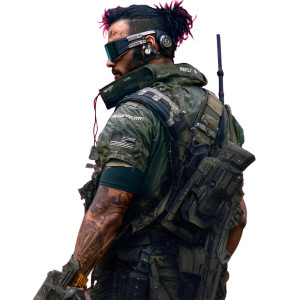 Cyberpunk Soldier V7 Vinyl Car Decal Sticker – Waterproof & UV-Resistant 8"