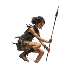 Lightning Feather Warrior Vinyl Car Decal Sticker – Waterproof & UV-Resistant 8"