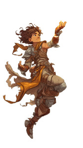 Fantasy Adventurer Portrait V4 Vinyl Car Decal Sticker – Waterproof & UV-Resistant 8"