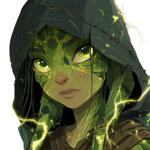 Lightning Elf Vinyl Car Decal Sticker – Waterproof & UV-Resistant 8"