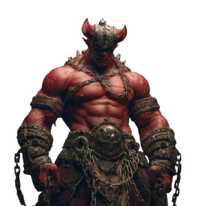 Red Demon Warrior V3 Vinyl Car Decal Sticker – Waterproof & UV-Resistant 8"