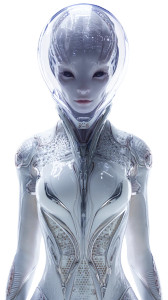 Extraterrestrial Female V2 Vinyl Car Decal Sticker – Waterproof & UV-Resistant 8"