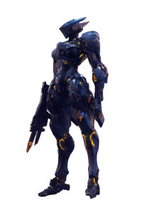 Cyberpunk Police Mecha Vinyl Car Decal Sticker – Waterproof & UV-Resistant 8"